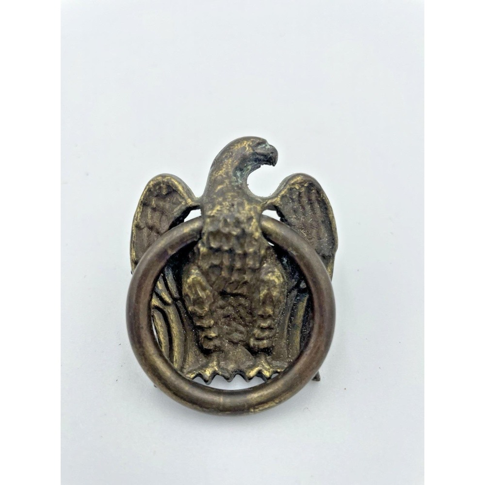 One‎  Antique Brass Eagle Drawer Furniture Pulls  1.5 x 2"